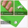 image:imageMr Pen Pencil Pouch for 3 Ring Binder 5 Pack 10x7 Smooth Zipper  Clear Window Large Capacity Pencil Case with 3 Reinforced Grommets for School Office Supplies StorageGreen and Orange