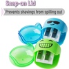 image:imageMr Pen Pencil Sharpeners Manual 12 Pack Dual Hole Smiley  Bulk Handheld Pencil Sharpener Compatible with Standard and Jumbo Pencils Snapon Lid Stainless Steel Blade24 Pack