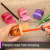 image:imageMr Pen Pencil Sharpeners Manual 4 Pack Dual Hole  Colorful Handheld Pencil Sharpener Compatible with Standard and Jumbo Pencils Snapon Lid Stainless Steel Blade