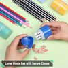 image:imageMr Pen Pencil Sharpeners Manual 6 Pack 3 Holes Colorful  Handheld Pencil Sharpener Large Waste Box Compatible with Standard and Jumbo Pencils Stainless Steel Blade for KidsSpring Colors