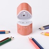 image:imageMr Pen Pencil Sharpeners Manual 6 Pack 3 Holes Colorful  Handheld Pencil Sharpener Large Waste Box Compatible with Standard and Jumbo Pencils Stainless Steel Blade for KidsPink  Purple  Blue