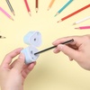 image:imageMr Pen Pencil Sharpeners Manual 6 Pack 3 Holes Colorful  Handheld Pencil Sharpener Large Waste Box Compatible with Standard and Jumbo Pencils Stainless Steel Blade for KidsGentle Colors