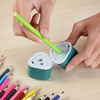 image:imageMr Pen Pencil Sharpeners Manual 6 Pack 3 Holes Colorful  Handheld Pencil Sharpener Large Waste Box Compatible with Standard and Jumbo Pencils Stainless Steel Blade for KidsWhite  Green  Pink