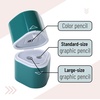 image:imageMr Pen Pencil Sharpeners Manual 6 Pack 3 Holes Colorful  Handheld Pencil Sharpener Large Waste Box Compatible with Standard and Jumbo Pencils Stainless Steel Blade for KidsWhite  Green  Pink