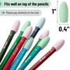 image:imageMr Pen Pencil Top Erasers 120 Pack Vibrant Colors LatexFree  NoSmudge Cap Pencil Erasers for Precise Erasing Kids Teachers Studying SuppliesPastel