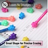 image:imageMr Pen Pencil Top Erasers 48 Pack Vibrant Colors LatexFree  NoSmudge Cap Pencil Erasers for Precise Erasing Kids Teachers Studying Supplies