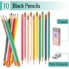 image:imageMr Pen Pencils 2 HB 10 Pack Black Lead Vibrant Wooden Barrels  Pencils Set for Gift