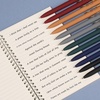image:imageMr Pen Pens Black Ink 12 Pack 05mm Fast Dry Refillable Ink  Vintage RubberGrip Barrels amp Gold Metal Clips