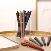 image:imageMr Pen Pens Black Ink 12 Pack 05mm Fast Dry Refillable Ink  Vintage RubberGrip Barrels amp Gold Metal Clips