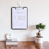 image:imageMr Pen Plastic Clipboard 125 x 9 2 Pack Clipboard Plastic  LowProfile Metal Clip with Retractable Hanging HoleBlack