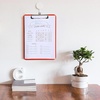 image:imageMr Pen Plastic Clipboard 125 x 9 2 Pack Clipboard Plastic  LowProfile Metal Clip with Retractable Hanging HoleBurnt Orange