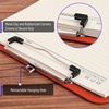 image:imageMr Pen Plastic Clipboard 125 x 9 2 Pack Clipboard Plastic  LowProfile Metal Clip with Retractable Hanging HoleBurnt Orange