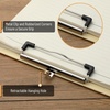 image:imageMr Pen Plastic Clipboard 125 x 9 2 Pack Clipboard Plastic  LowProfile Metal Clip with Retractable Hanging HoleButter Cream