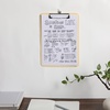 image:imageMr Pen Plastic Clipboard 125 x 9 2 Pack Clipboard Plastic  LowProfile Metal Clip with Retractable Hanging HoleButter Cream