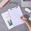 image:imageMr Pen Plastic Clipboard 125 x 9 2 Pack Clipboard Plastic  LowProfile Metal Clip with Retractable Hanging HoleCareys Pink