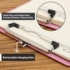 image:imageMr Pen Plastic Clipboard 125 x 9 2 Pack Clipboard Plastic  LowProfile Metal Clip with Retractable Hanging HoleCareys Pink