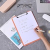 image:imageMr Pen Plastic Clipboard 125 x 9 2 Pack Clipboard Plastic  LowProfile Metal Clip with Retractable Hanging HoleCoral Pink