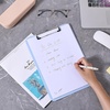 image:imageMr Pen Plastic Clipboard 125 x 9 2 Pack Clipboard Plastic  LowProfile Metal Clip with Retractable Hanging HoleCyan Blue