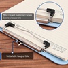 image:imageMr Pen Plastic Clipboard 125 x 9 2 Pack Clipboard Plastic  LowProfile Metal Clip with Retractable Hanging HoleCyan Blue