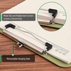image:imageMr Pen Plastic Clipboard 125 x 9 2 Pack Clipboard Plastic  LowProfile Metal Clip with Retractable Hanging HoleFaded Olive Green