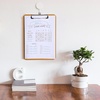 image:imageMr Pen Plastic Clipboard 125 x 9 2 Pack Clipboard Plastic  LowProfile Metal Clip with Retractable Hanging HoleGolden Caramel