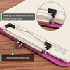 image:imageMr Pen Plastic Clipboard 125 x 9 2 Pack Clipboard Plastic  LowProfile Metal Clip with Retractable Hanging HoleHot Pink