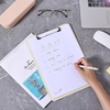 image:imageMr Pen Plastic Clipboard 125 x 9 2 Pack Clipboard Plastic  LowProfile Metal Clip with Retractable Hanging HoleIvory