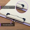 image:imageMr Pen Plastic Clipboard 125 x 9 2 Pack Clipboard Plastic  LowProfile Metal Clip with Retractable Hanging HoleMuted Purple