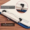 image:imageMr Pen Plastic Clipboard 125 x 9 2 Pack Clipboard Plastic  LowProfile Metal Clip with Retractable Hanging HoleNavy Blue