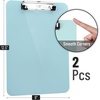 image:imageMr Pen Plastic Clipboard 125 x 9 2 Pack Clipboard Plastic  LowProfile Metal Clip with Retractable Hanging HolePastel Green