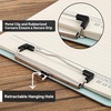 image:imageMr Pen Plastic Clipboard 125 x 9 2 Pack Clipboard Plastic  LowProfile Metal Clip with Retractable Hanging HolePastel Green