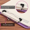 image:imageMr Pen Plastic Clipboard 125 x 9 2 Pack Clipboard Plastic  LowProfile Metal Clip with Retractable Hanging HolePastel Purple