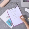 image:imageMr Pen Plastic Clipboard 125 x 9 2 Pack Clipboard Plastic  LowProfile Metal Clip with Retractable Hanging HolePastel Purple