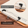 image:imageMr Pen Plastic Clipboard 125 x 9 2 Pack Clipboard Plastic  LowProfile Metal Clip with Retractable Hanging HolePeach Blush