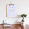 image:imageMr Pen Plastic Clipboard 125 x 9 2 Pack Clipboard Plastic  LowProfile Metal Clip with Retractable Hanging HolePeach Blush