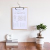 image:imageMr Pen Plastic Clipboard 125 x 9 2 Pack Clipboard Plastic  LowProfile Metal Clip with Retractable Hanging HolePetal Glow
