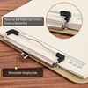 image:imageMr Pen Plastic Clipboard 125 x 9 2 Pack Clipboard Plastic  LowProfile Metal Clip with Retractable Hanging HolePetal Glow