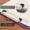 image:imageMr Pen Plastic Clipboard 125 x 9 2 Pack Clipboard Plastic  LowProfile Metal Clip with Retractable Hanging HolePurple