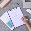image:imageMr Pen Plastic Clipboard 125 x 9 2 Pack Clipboard Plastic  LowProfile Metal Clip with Retractable Hanging HolePurple
