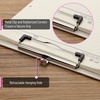 image:imageMr Pen Plastic Clipboard 125 x 9 2 Pack Clipboard Plastic  LowProfile Metal Clip with Retractable Hanging HoleSilk Cream