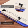 image:imageMr Pen Plastic Clipboard 125 x 9 2 Pack Clipboard Plastic  LowProfile Metal Clip with Retractable Hanging HoleSurf Blue