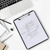 image:imageMr Pen Plastic Clipboard 125 x 9 Navy Blue Clipboard Plastic  LowProfile Metal Clip with Retractable Hanging HoleBlack