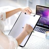 image:imageMr Pen Plastic Clipboard 125 x 9 Navy Blue Clipboard Plastic  LowProfile Metal Clip with Retractable Hanging HoleBlack