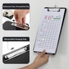 image:imageMr Pen Plastic Clipboard 125 x 9 Navy Blue Clipboard Plastic  LowProfile Metal Clip with Retractable Hanging HoleBlack