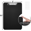 image:imageMr Pen Plastic Clipboard 125 x 9 Navy Blue Clipboard Plastic  LowProfile Metal Clip with Retractable Hanging HoleBlack