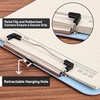 image:imageMr Pen Plastic Clipboard 125 x 9 Navy Blue Clipboard Plastic  LowProfile Metal Clip with Retractable Hanging HoleCyan Blue