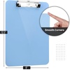 image:imageMr Pen Plastic Clipboard 125 x 9 Navy Blue Clipboard Plastic  LowProfile Metal Clip with Retractable Hanging HoleCyan Blue