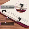image:imageMr Pen Plastic Clipboard 125 x 9 Navy Blue Clipboard Plastic  LowProfile Metal Clip with Retractable Hanging HoleDark Red