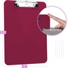 image:imageMr Pen Plastic Clipboard 125 x 9 Navy Blue Clipboard Plastic  LowProfile Metal Clip with Retractable Hanging HoleDark Red