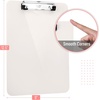 image:imageMr Pen Plastic Clipboard 125 x 9 Navy Blue Clipboard Plastic  LowProfile Metal Clip with Retractable Hanging HoleIvory